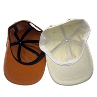 Nieuw Binnen Geel Pastel Laag Profiel Denim Gewassen Katoen 6 Panel Camping Hoed Effen Vader Hoed Vintage