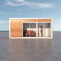 Maison conteneur modulaire, imperméable, isolée, démontable, préfabriquée, en kit, pour logement temporaire ou espace de travail