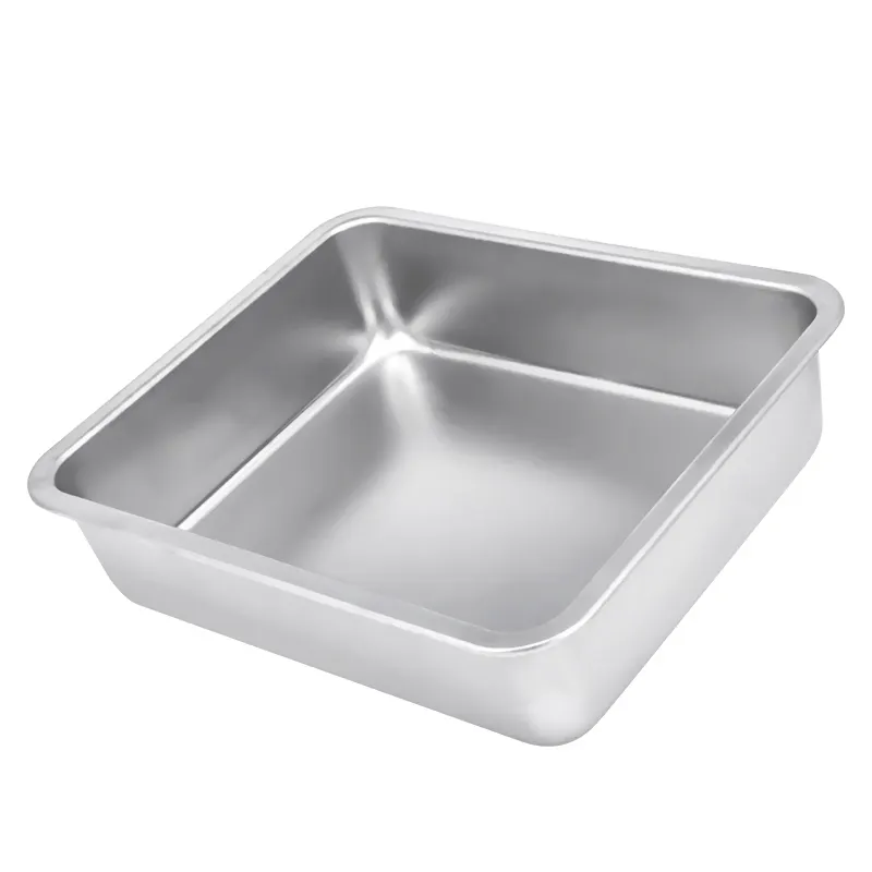 Stockpot Stainless Steel Deep Food Serving Tray Pans Buffet Using Catering Equipment Stainless Steel GN Pan Buffet Food Trays