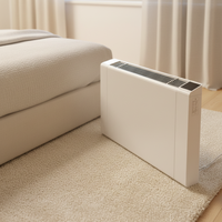 Unité de ventilation à air chaud hydronique sur pied pour appartement et bureau sans chauffage central à eau chaude