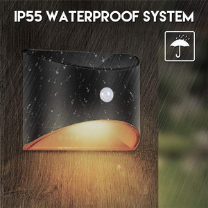 Capteur de mouvement solaire LED lumières de jardin Surface murale en acier inoxydable clôture éclairage extérieur pour <span class=keywords><strong>escalier</strong></span> pont couloir - Product Image 4