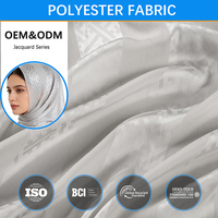 Tissu en satin jacquard de polyester SPZ, imprimé africain en wax, pour Jilbab et Khimar, antistatique, respirant, 150 cm