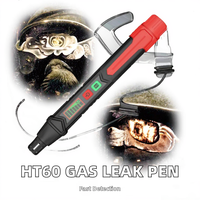 Detector de Fugas de Gas HT60, Detector de Gas Combustible con Alarma Sonora y Visual para Gas Natural y Metano