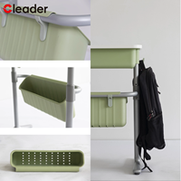 Ensemble bureau et chaise pour étudiants, design ergonomique avec structure en acier pour mobilier de classe moderne au collège, nouveau style