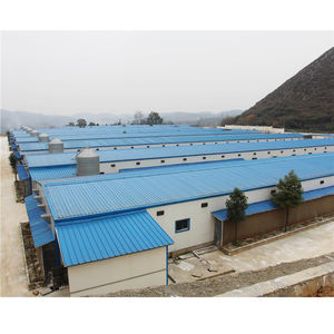 Ouvert de structure en acier de poulet maison cabane chaudière volaille bâtiment - Product Image 6