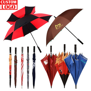 Parapluie de golf publicitaire personnalisé de 27 pouces à ouverture automatique, parapluie de promotion publicitaire droit - Product Image 1