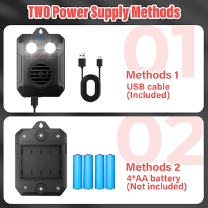 Yeni gelenler kapalı/açık ultrasonik sıçan ve fare kovucu alev işık Scare araba hayvan kovucu kuşlar üzerinde etkili - Product Image 4