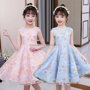I bambini all'ingrosso vestono i più popolari abiti da ragazza di Design grazioso e grazioso di alta qualità abiti estivi con stampa floreale per ragazza - Product Image 4