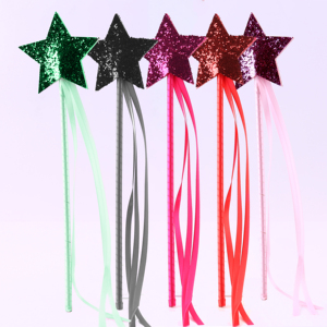 Palitos de Hadas con Cinta Brillante de Colores y Estrellas, Serpentinas para Fiestas, Recuerdos para Diwali, Ramadán y Graduación, Artículos para Fiestas Infantiles - Product Image 1