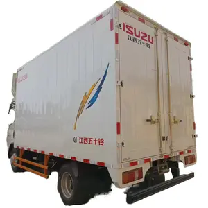 hot sale Qingling Isuzu 132hp 4x2 Lorry Truck Diesel Fuel Euro 6 Standard Cargo Van with Manual Transmission