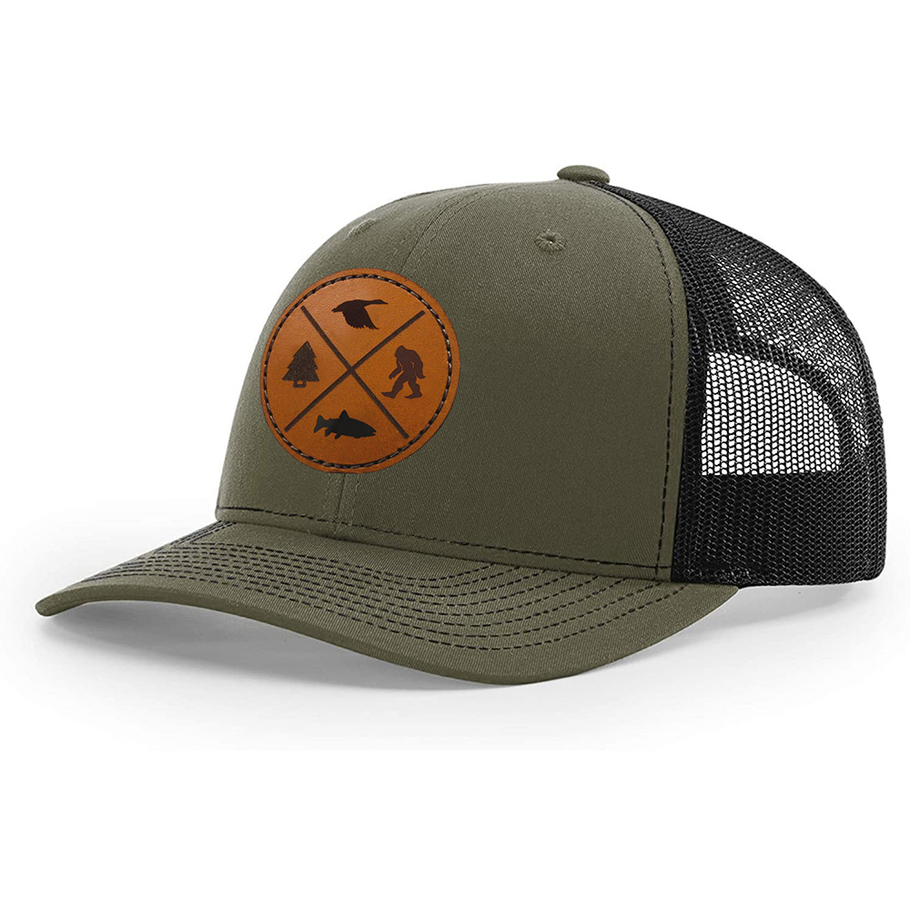 58cm Breathable Polyester Embroidery Baseball Caps 6 Panel Trucker Hat
