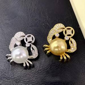 Accesorios de Perlas 31207DIY, Colgante de Plata S925 con Soporte Vacío para Perlas Redondas de 8-10mm, Colgante para Collar - Product Image 2