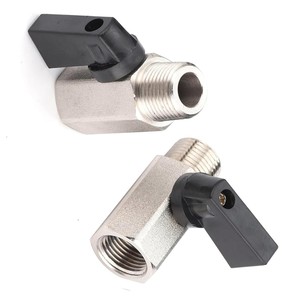 Mini Válvula de Latón de 1/2" BSP con Rosca Macho a Hembra para Cierre Manual de Aire/Aceite/Agua a Alta Temperatura - Product Image 1