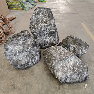 <span class=keywords><strong>Grande</strong></span> pierre artificielle de montagne noire pour paysage de jardin en fibre de verre intérieur/extérieur pour revêtement de sol mural ou ornement - Product Image 6
