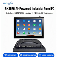 Ordinateur industriel embarqué personnalisé OEM à processeur Octa Core, écran IPS, Android 14, 10,1 pouces, DDR4 4 Go, 32 Go pour affichage numérique et kiosque