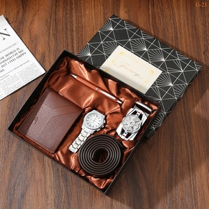 Set Regalo per la Festa del Papà, Orologio da Uomo con Cinturino in Pelle e Portafoglio, Idea Regalo per <span class=keywords><strong>San</strong></span> <span class=keywords><strong>Valentino</strong></span> - Product Image 5