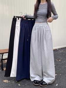 <span class=keywords><strong>Pantaloni</strong></span> Sportivi da Donna CJ-Women a Vita Alta Elastica, Larghi e Traspiranti, Stile Vintage Casual, Caldi, <span class=keywords><strong>Taglie</strong></span> <span class=keywords><strong>Forti</strong></span>, a Gamba Larga - Product Image 3