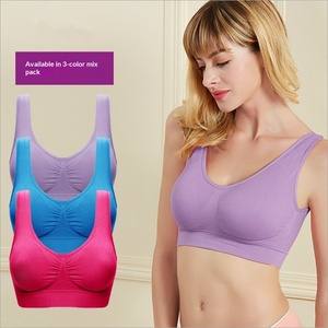 Reggiseni sportivi da donna ecologici <span class=keywords><strong>e</strong></span> traspiranti, lingerie sexy <span class=keywords><strong>senza</strong></span> schienale, top in rete <span class=keywords><strong>senza</strong></span> cuciture, imbottiti, <span class=keywords><strong>senza</strong></span> ferretto, push-up - Product Image 1