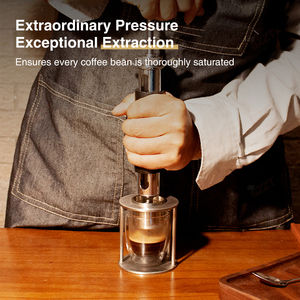 Machine à expresso de type tambour à aiguilles pour le bureau, la maison, le voyage, préparation à froid et à chaud, café moulu, mini cafetière portable à main - Product Image 3
