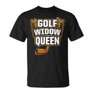 Camiseta Golf Widow Queen para mujer, amantes del golf, ropa de regalo divertida - Product Image 1
