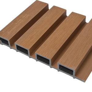 Revêtement mural extérieur en PVC WPC, deuxième génération, grille co-extrudée, panneaux de grande muraille - Product Image 5