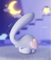 Vibrateurs pour adultes au design éléphant mignon, contrôle par application, chauffant, avec fonction de balancement, godemiché et masseur clitoridien, jouets sexuels érotiques, vente en gros