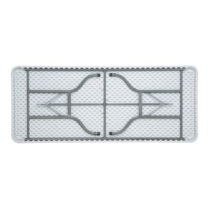 Mesa Plegable Blanca de Buena Calidad al por Mayor, Mesa Rectangular de 183 cm para Catering, Banquetes, Picnic, Mesa Plegable de Plástico para Exteriores - Product Image 2
