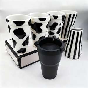 Cenicero Jumbo Ignífugo con Estampado de <span class=keywords><strong>Vaca</strong></span>, Cenicero para Coche, Color 12PCS/caja de Exhibición - Product Image 5