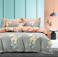 Ensemble de housse de couette 100% coton 200TC 300TC, motif imprimé numérique personnalisé, draps de lit