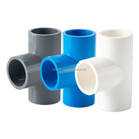 Raccord de tuyauterie UPVC bleu pour l'alimentation en eau et les systèmes de plomberie avec surface lisse