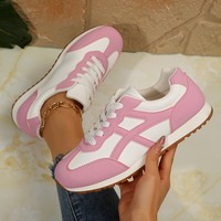 Chaussures pour femmes grandes tailles transfrontalières, Nouvelle collection Printemps-Automne 2026, Décontractées, Polyvalentes, Respirantes, pour la course et le sport, Tendance, en PU
