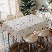 Nappe de table en cuir PU de luxe RNPT, nappe rectangulaire en PVC pour banquet et mariage