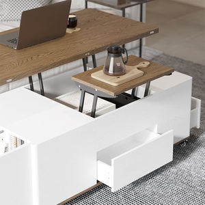 Meubles de salon <span class=keywords><strong>table</strong></span> <span class=keywords><strong>basse</strong></span> multifonctionnelle en bois <span class=keywords><strong>table</strong></span> <span class=keywords><strong>basse</strong></span> <span class=keywords><strong>pliable</strong></span> de stockage à plateau élévateur - Product Image 5