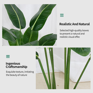 Plante artificielle de bananier du voyageur de luxe en pot, faux arbre <span class=keywords><strong>pour</strong></span> décoration d'événements, toile de fond de mariage et de fête - Product Image 5