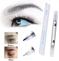 Touchfive — marqueur chirurgical professionnel pour la peau, stylo de tatouage stérile, pochoir avec règle en papier pour les sourcils, les lèvres et la peau