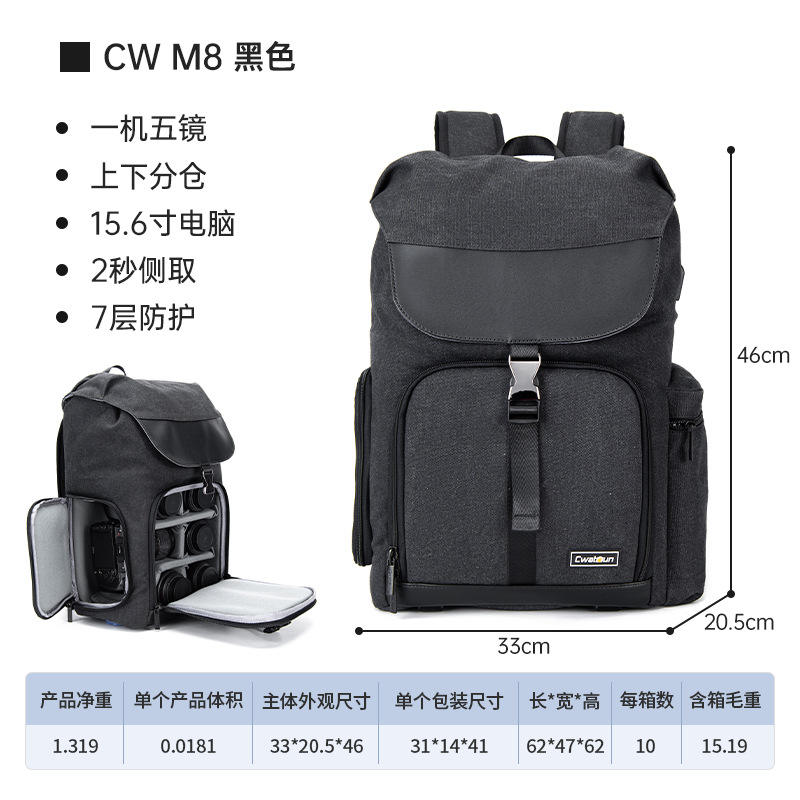 Cw+m8 black side opening machine