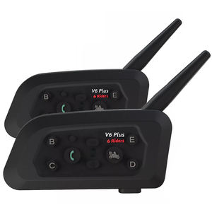 Llamadas manos libres, FM, reproducción de GPS compatible con 6 personas conectadas y intercomunicador de 2 vías <span class=keywords><strong>V6</strong></span> Plus Intercomunicador Para Motocicleta - Product Image 1
