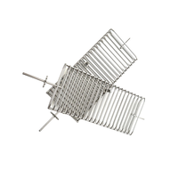 Accessoires de gril personnalisés haut de gamme Panier en maille pour barbecue Grande grille de gril avec poignée
