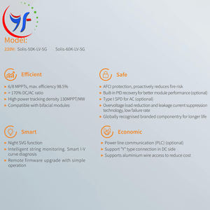 Solis-(50-60) Onduleur solaire K-LV-5G Onduleur hybride Ip 66 <span class=keywords><strong>Solax</strong></span> 50000W Onduleur triphasé - Product Image 3