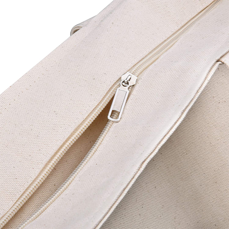 High Quality Blank Custom Print 12oz Natural Cotton Canvas Shopping Tote Bag with Logo