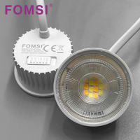 FOMSI 3CCT LED Module d'interrupteur à glissière 7W Spot Led Module Ampoule GU10 MR16 LED Type fendu Source de lumière LED remplaçable