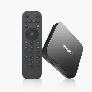 2024 Cross-border hot product KM2 Plus TV Box Smart voice tv android net tv korean set top box enclosure