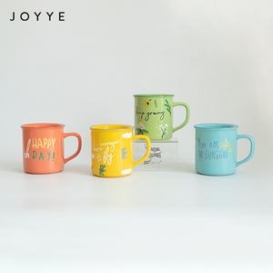 Taza de Cerámica Joyye Happy <span class=keywords><strong>Day</strong></span> con Acabado Brillante, Capacidad de 370 ml, Borde Pintado a Mano, Apta para Lavavajillas y Microondas, Opción de Logotipo Personalizado - Product Image 5