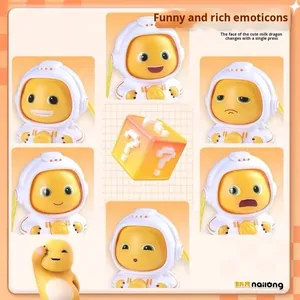 Little Milk Dragon Figura de acción educativa para niños Juguete Alivio del estrés Pequeño adorno Juguete facial cambiable - Product Image 5