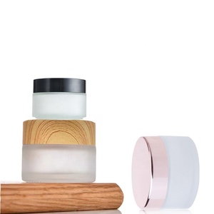 Mini Contenitore in <span class=keywords><strong>Vetro</strong></span> Smerigliato per Cosmetici e Cura Personale, 5 ml 10ml 15ml 0.5oz, per Balsamo Labbra con Coperchio - Product Image 1