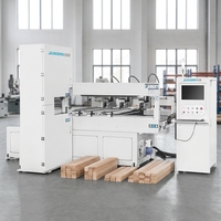 Scie à ruban à tête pivotante CNC robuste de 2500 mm JR-2514, machine à bois pour grands cadres de canapé