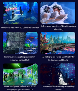 <span class=keywords><strong>Projecteur</strong></span> d'affichage hologramme interactif à LED pour bâtiment extérieur 4K 3D App Control Cartographie personnalisée Vidéo Multi-Environnement - Product Image 6