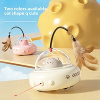Jouet laser automatique moderne pour chat Find My Tail, avec capteur de mouvement intelligent, interactif, rechargeable par USB, en ABS, pour chaton d'intérieur, pour jeu autonome