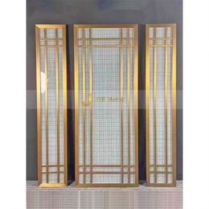 ANN4446 Modern Coated Mirror Polished Stainless Steel Multi-Functional Durable Printed <b>Screen</b> <b>Partition</b> Exclusive Pattern - Product Image 3