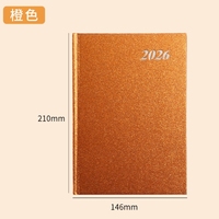 Agenda annuel 2026 Mini carnet A5 - Couverture en papier à feuilles mobiles Calendrier avec fonctionnement manuel efficace pour une durabilité accrue